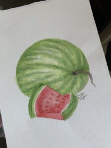 watercolors -watermelon