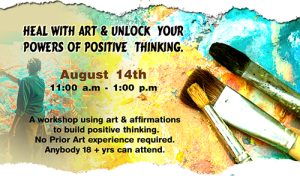 An Event- Heal with Art- at thewhitePaperCreative